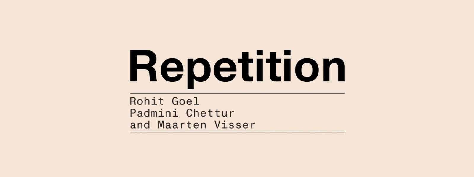 Short Courses - Repetition: Theoretical Explorations Module VIII