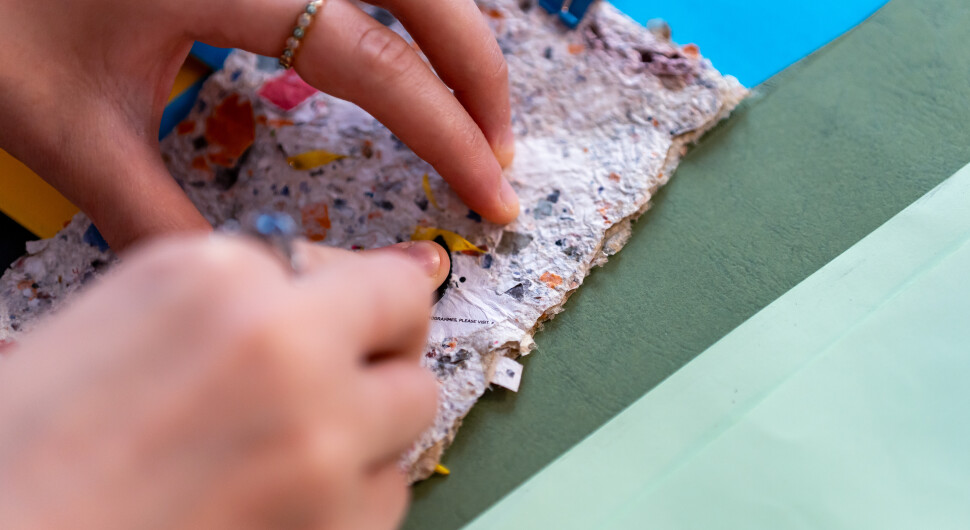 The Practice Lab - Pulp Painting with Maitha Bushelaibi